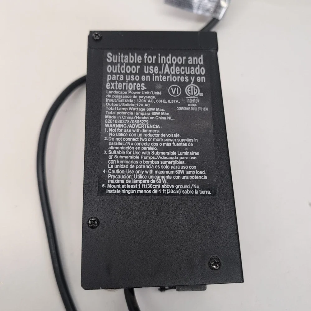 Portfolio Outdoor Landscape Low Voltage Lighting Light Power Unit 120W 12V AC